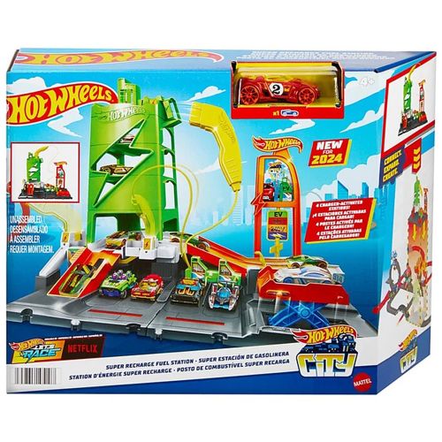 HOT WHEELS - CITY SUPER RECHARGE FUEL STATION