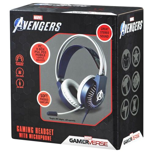 MARVEL - GAMING HEADPHONE WITH BOOM MIC, AVENGERS