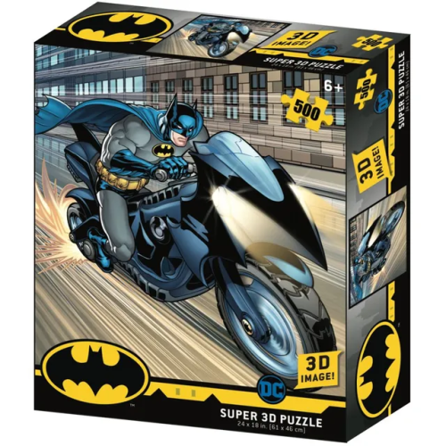 PRIME 3D DC COMICS - BATCYCLE 500 PIECES PUZZLE