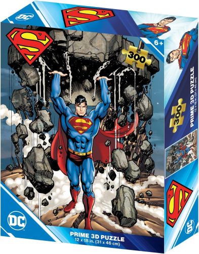 PRIME 3D DC COMICS - SUPERMAN STRENGTH 300 PIECES PUZZLE