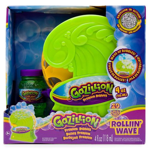 GAZILLION - ROLLIN WAVE BUBBLE MACHINE, 4OZ