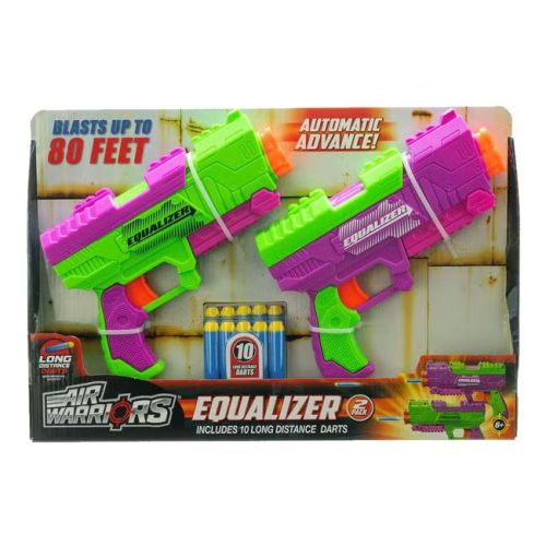 BUZZ BEE AIR WARRIORS EQUALIZER DART BLASTER GUN 2 PACK