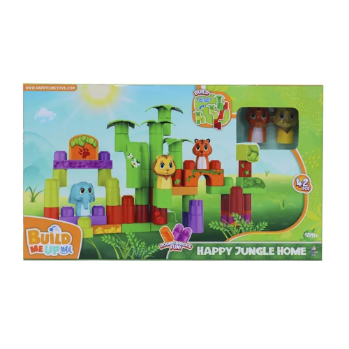 BUILD ME UP MAXI 42 PCS HAPPY JUNGLE HOME