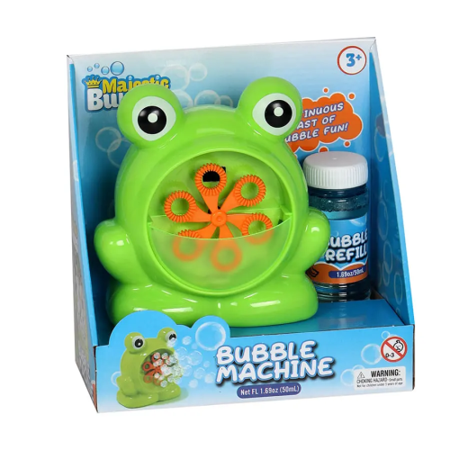 MAJESTIC BUBBLES FROG BUBBLE MACHINE BATTERY OPERATED