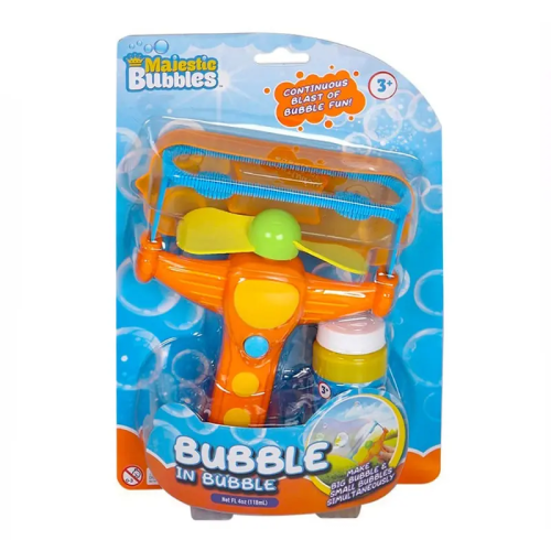 MAJECTIC BUBBLES-B/O DOUGHNUT BLOWER WITH 1*50ML BUBBLE SOLU