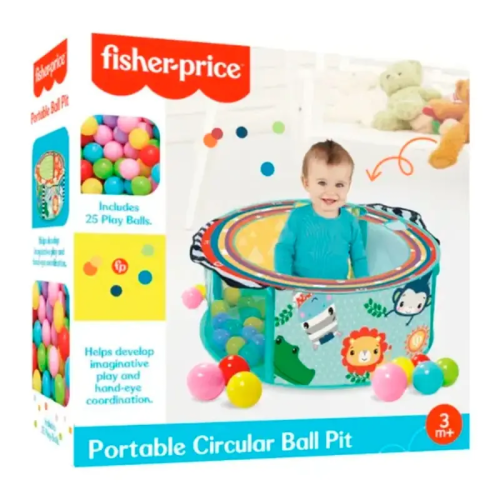 FISHER PRICE CIRCULAR BALL PIT WITH 25 BALLS