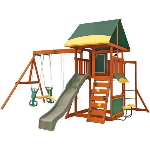 KIDKRAFT - BROOKRIDGE WOODEN GYMSET PLAYCENTER