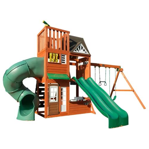 KIDKRAFT - HILLTOP WOODEN GYMSET PLAYCENTER