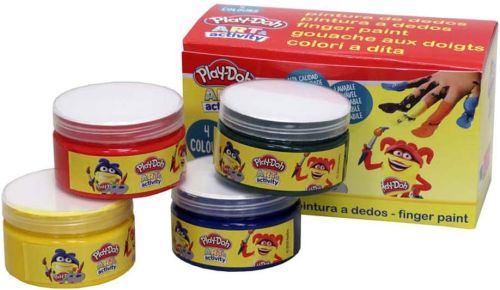 PLAY DOH 4 COLORS FINGER PAINT 70ML (JUMBO)