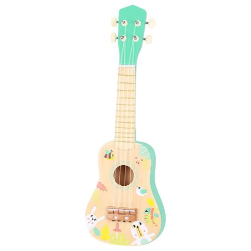 TOOKY TOY - ANIMAL PRINT UKULELE, GREEN