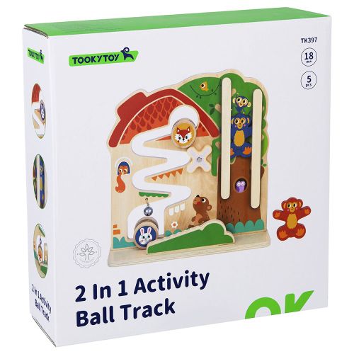 Tooky Toy 2 In 1 Activity Ball Track