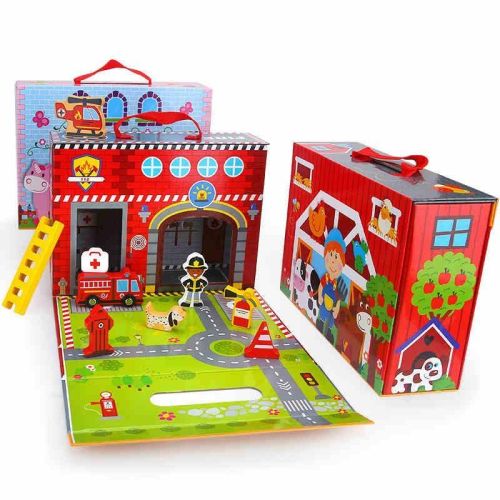 Tooky Toy Fire Station Box