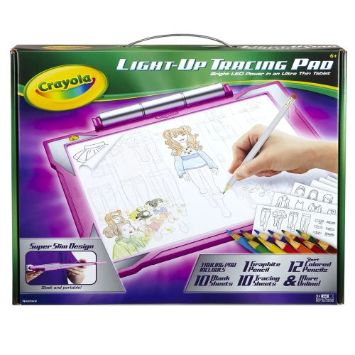 CRAYOLA - LIGHT-UP TRACING PAD, PINK