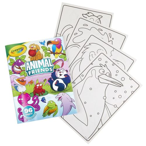 CRAYOLA - ANIMAL FRIENDS COLORING BOOK, 96 PAGES