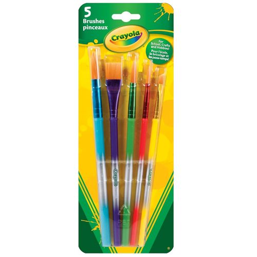 CRAYOLA - PAINTING AND ART BRUSH SET, 5 PIECES