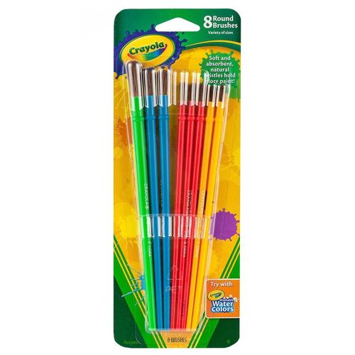 CRAYOLA - BLISTER BRUSH SET, 8 PIECES