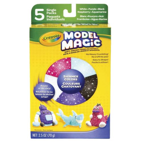 CRAYOLA - MODEL MAGIC SHIMMER COLORS, 5 PIECES