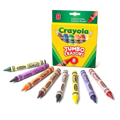 CRAYOLA - JUMBO CRAYONS, 8 COUNT