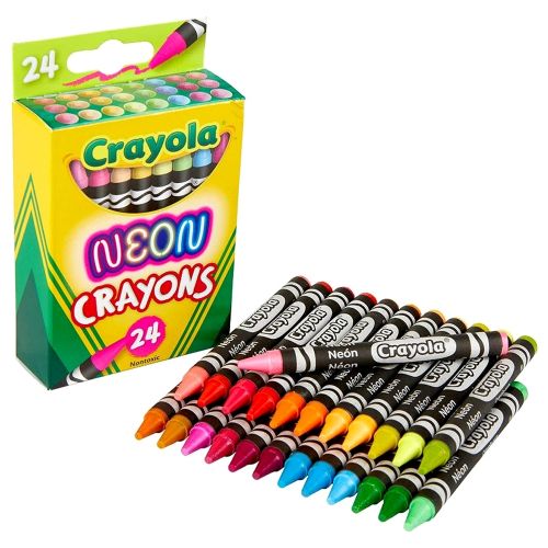 CRAYOLA - CRAYONS NEON, 24 COUNT