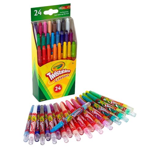 CRAYOLA - MINI TWISTABLE CRAYONS, 24 COUNT