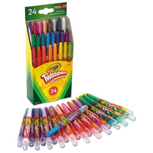 CRAYOLA - TWISTABLES CRAYONS, 24 COUNT