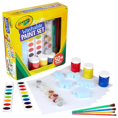 CRAYOLA - WASHABLE PAINT KIT, 50 PIECES