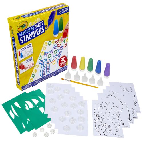 CRAYOLA - WASHABLE PAINT STAMPERS, 6 PIECES