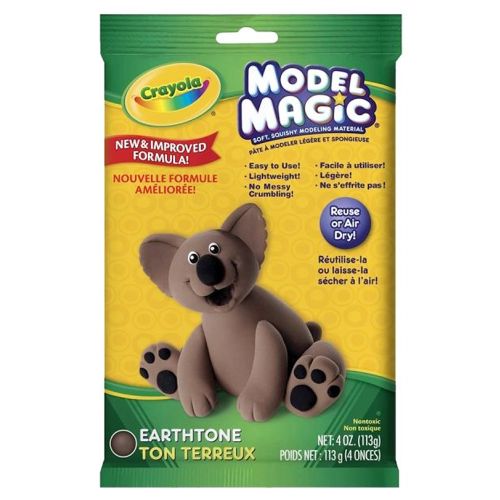 CRAYOLA - MODEL MAGIC 4OZ SINGLE PACK, EARTH TONE