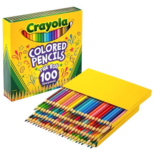 CRAYOLA - COLORED PENCILS, 100 COUNT