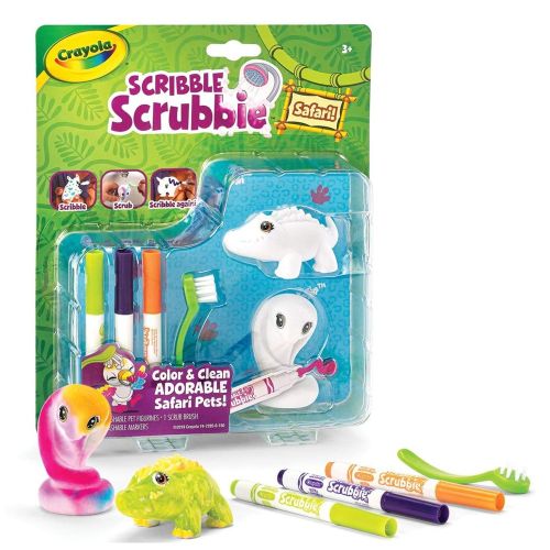 CRAYOLA - SCRIBBLE SCRUBBIES SAFARI PET PACK, CROC & COBRA