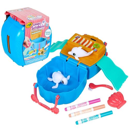 CRAYOLA - SCRIBBLE SCRUBBIE PETS SEASHELL SPLASH PLAYSET