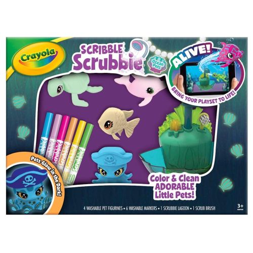 CRAYOLA - SCRIBBLE SCRUBBIE GLOW DEEP SEA LAGOON