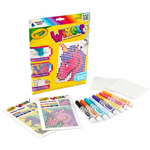 CRAYOLA - WIXELS UNICORN ACTIVITY KIT, PIXEL ART COLORING SET