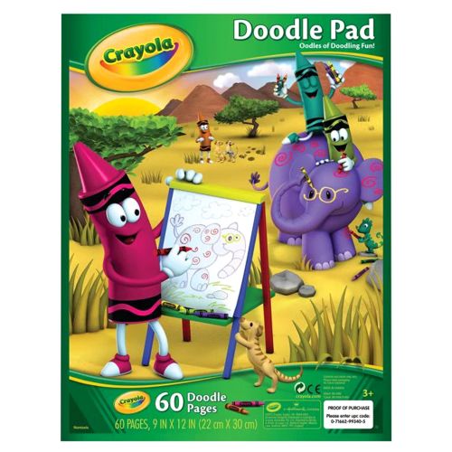 CRAYOLA - DOODLE PAD, 60 PAGES