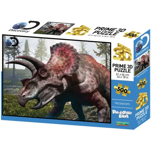 DISCOVERY - TRICERATOPS 500PC PUZZLE