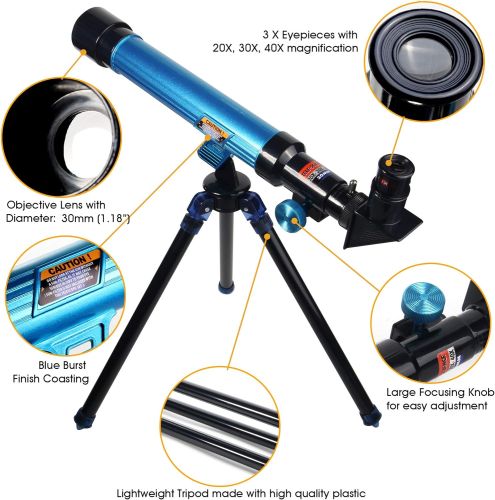 EASTCOLIGHT VALUE PACK MICROSCOPE AND TELESCOPE SET