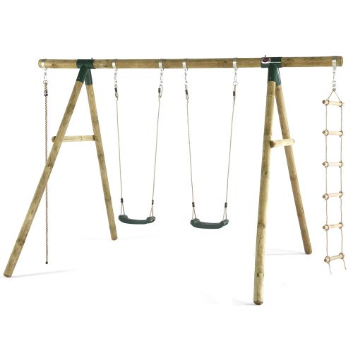 PLUM - GIBBON WOODEN GARDEN SWING SET