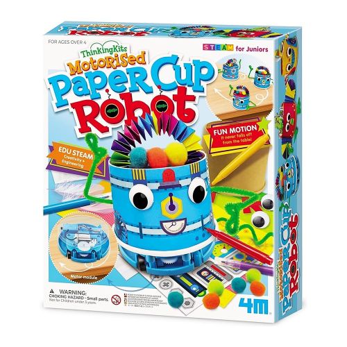 4M - THINKING KITS, MOTORISED PAPER CUP ROBOT