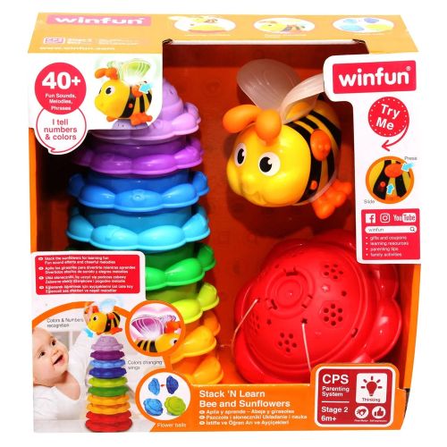 WINFUN - STACK 'N LEARN BEE AND SUNFLOWERS