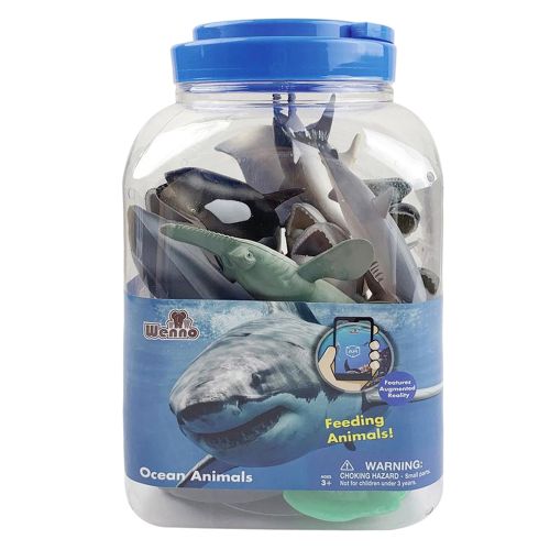 WENNO - OCEAN ANIMALS PLAYSET, 40 PIECES