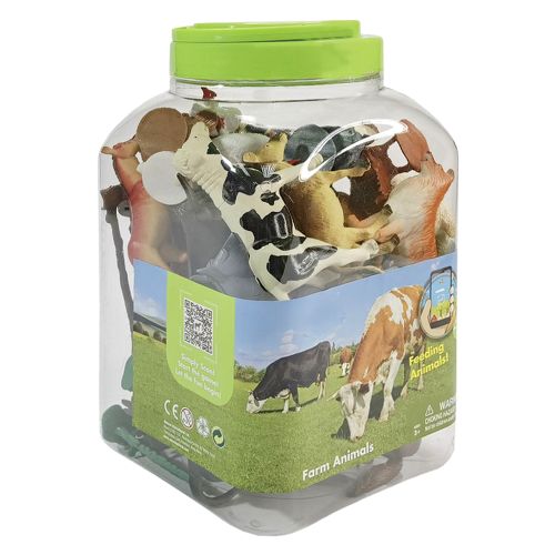 WENNO - FARM ANIMALS PLAYSET, 40 PIECES