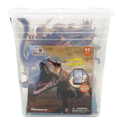 WENNO - DINOSAURS PLAYSET, 45 PIECES