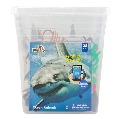 WENNO - OCEAN ANIMALS PLAYSET, 28 PIECES