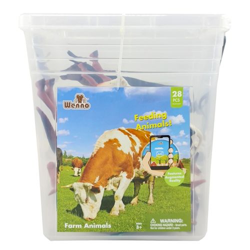 WENNO - FARM ANIMALS PLAYSET, 28 PIECES