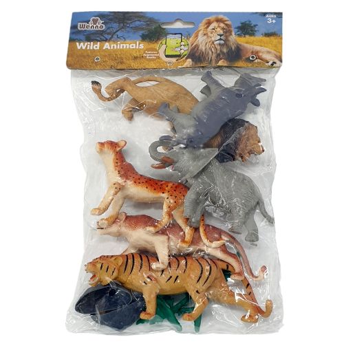 WENNO - WILD ANIMAL PLAYSET, 10 PIECES