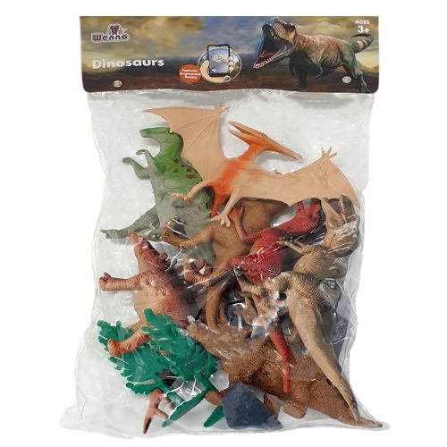 WENNO - DINOSAUR PLAYSET, 12 PIECES