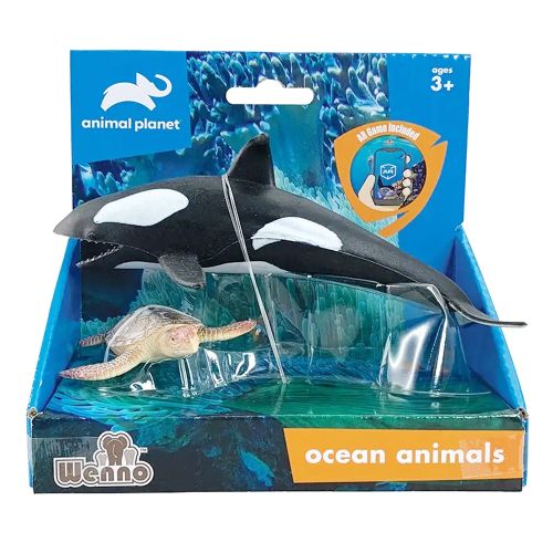 ANIMAL PLANET - OCEAN ANIMALS, WHALE AND TURTLE