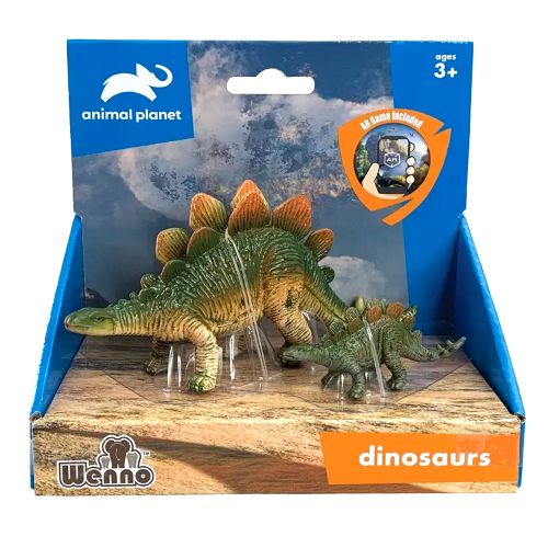 ANIMAL PLANET - DINOSAUR STEGOSAURUS, 2 PIECES