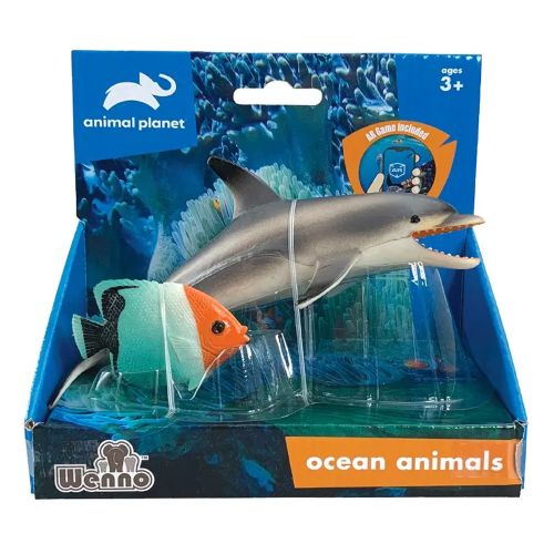 ANIMAL PLANET - OCEAN ANIMALS DOLPHIN AND FISH, 2 PIECES