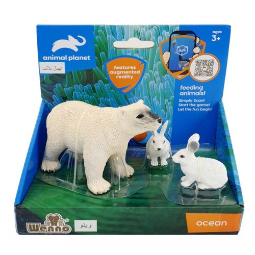 ANIMAL PLANET - OCEAN ANIMALS POLAR AND ARCTIC HARES, 3 PIECES